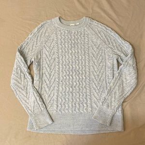 Gap light blue cableknit sweater